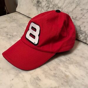 Dale Earnhardt Jr Chase Authentics Red Hat with Black and White Number 8